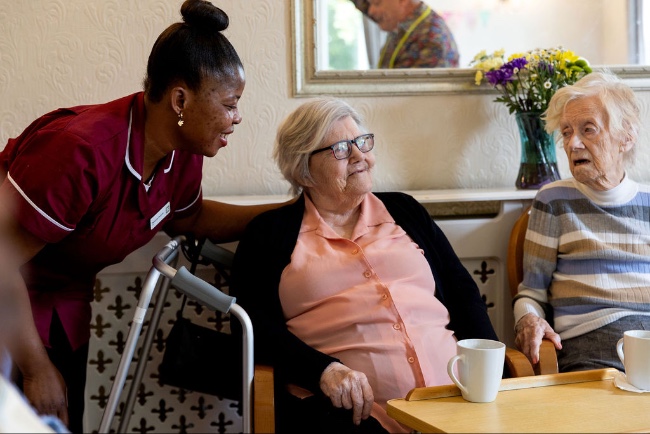 resident receiving care